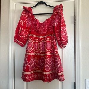 Farm Rio Summer Sunrise Mini Dress